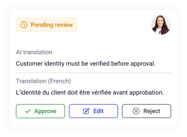 human review workflow